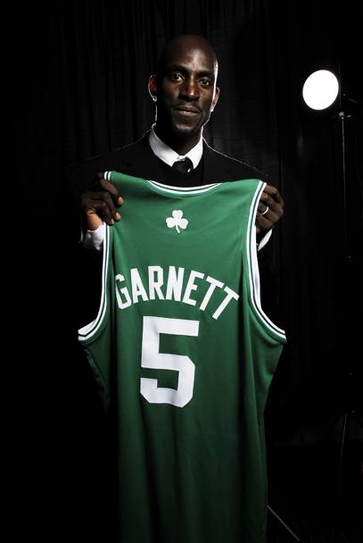 Il cambio di maglia: acquisito dai Boston Celtics nel 2007 (Getty Images)